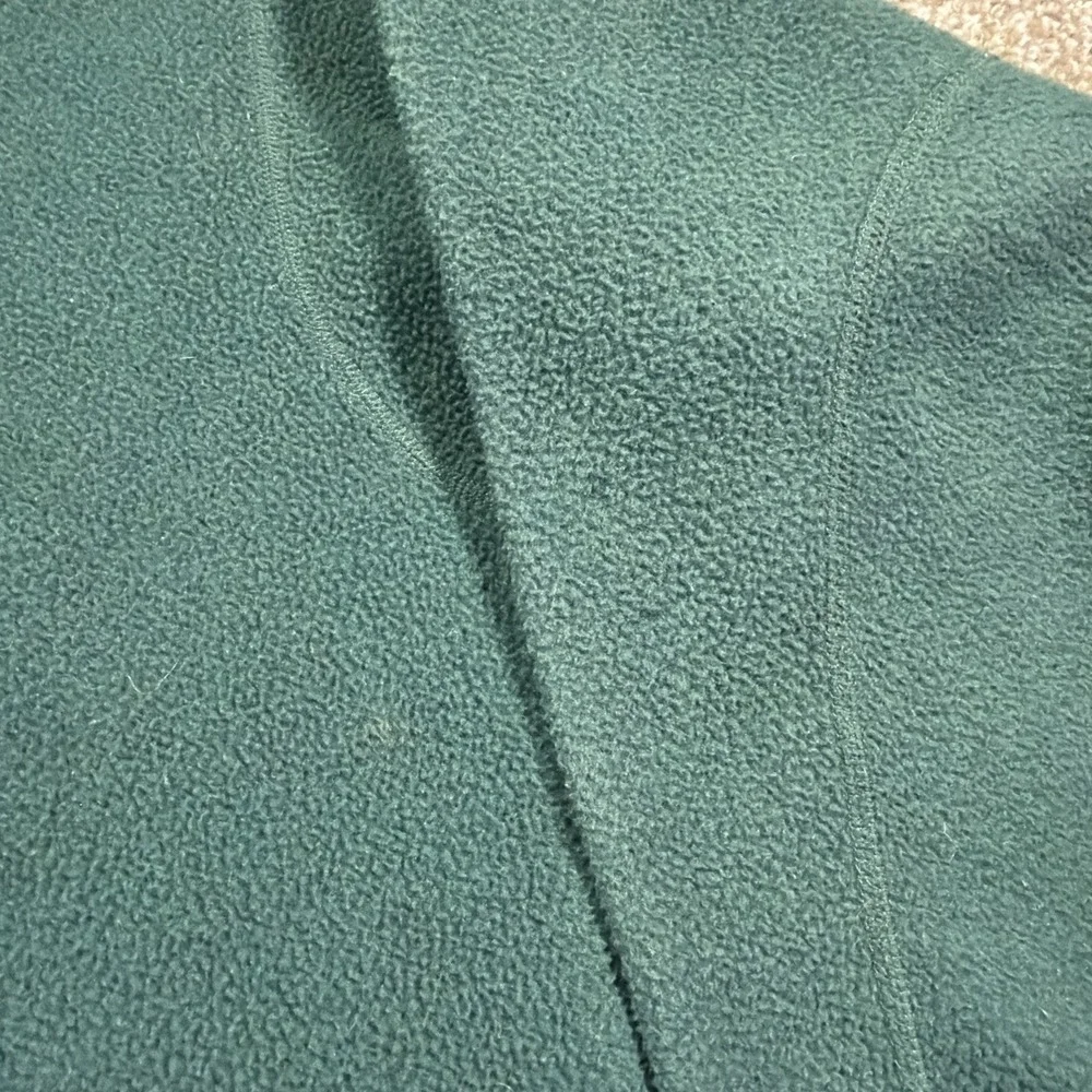 Vintage Columbia Pullover 1/4 Button Fleece Pine Green USA Made Size XL Classic